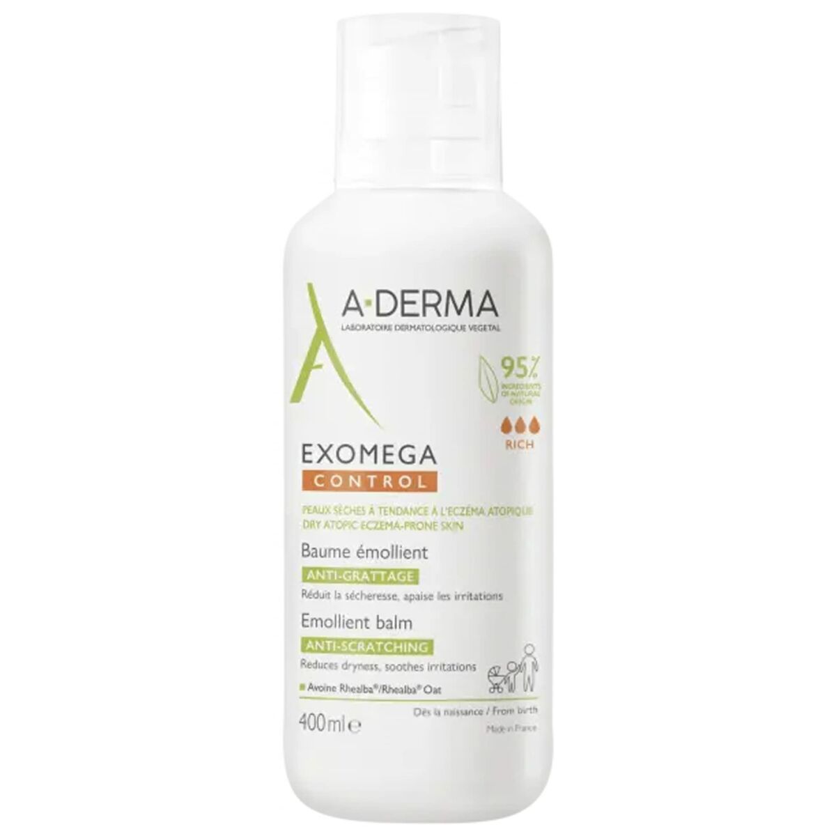 Relaxing Body Emulsion A-Derma Exomega Control 400 ml Balsam